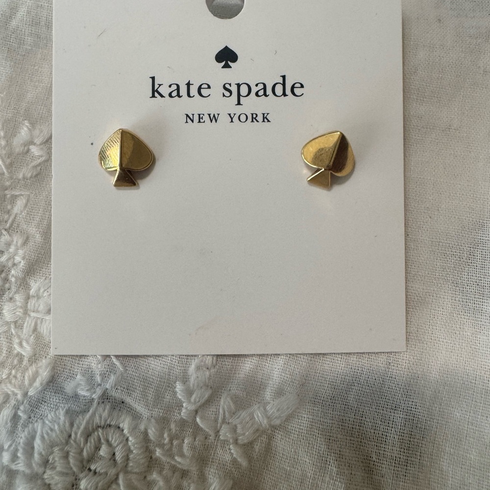 Kate Spade Gold Spade Stud Earrings
